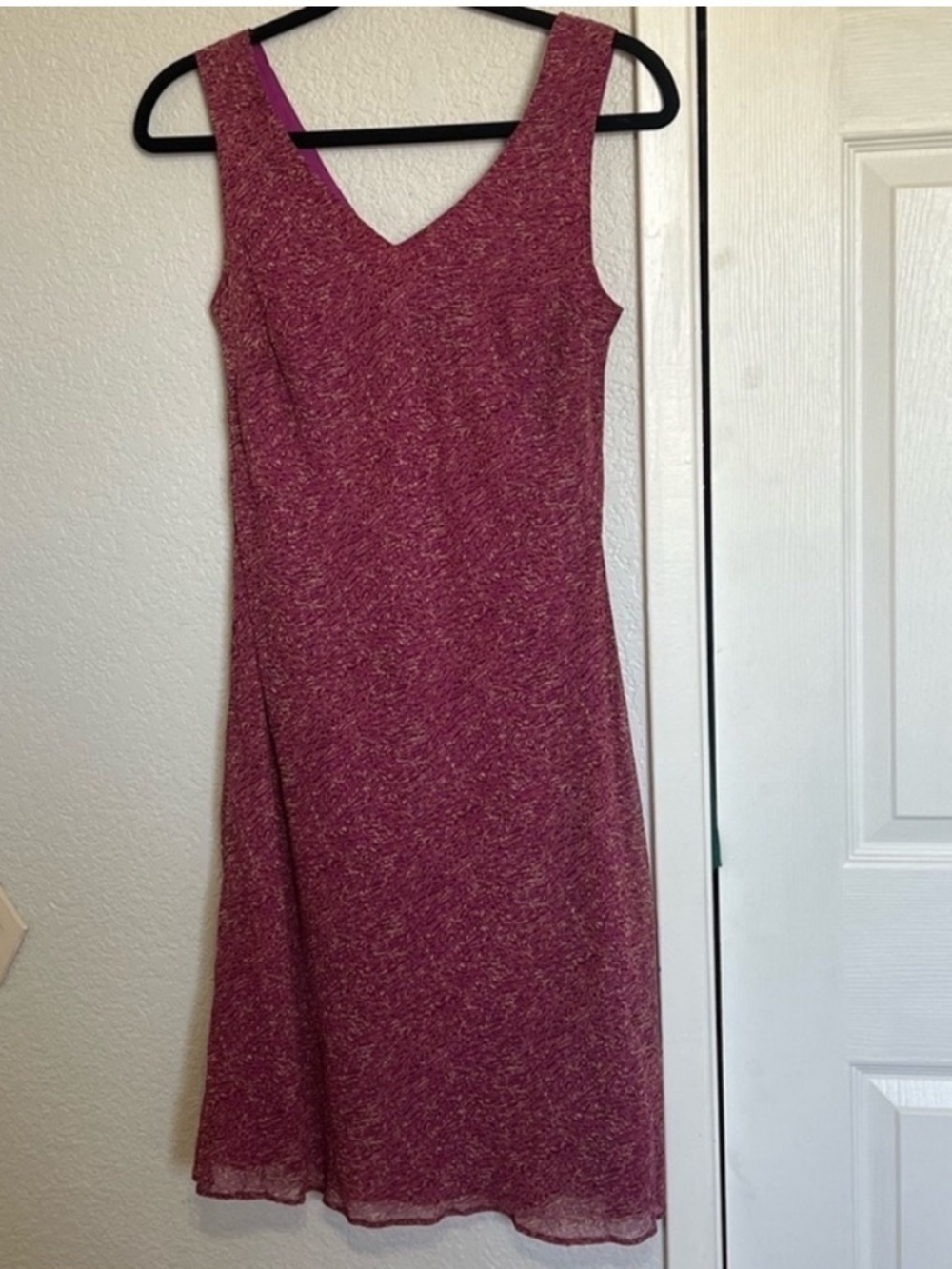 Vintage Ann Taylor Silk Pink Slip Dress | V-Neck Fit & Flare